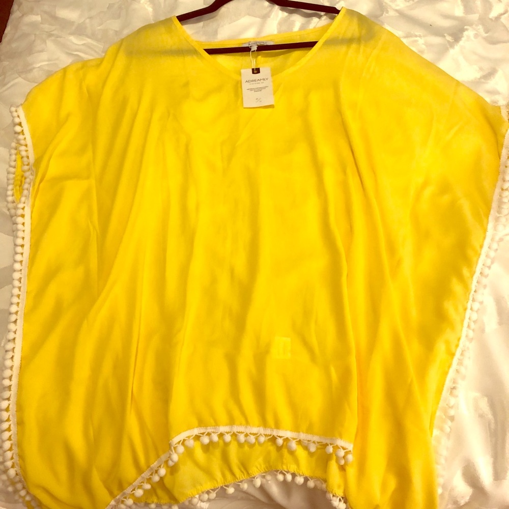 YELLOW BEACH COVER UP